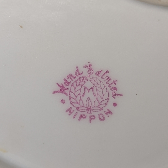 Antique Noritake Morimura Nippon Hand Painted Dish With Gold Gilt Handle - Picture 10 of 10